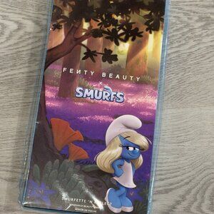 NEW Limited Edition Fenty Beauty x Smurfs Large Hand Held Pink Makeup Mirror